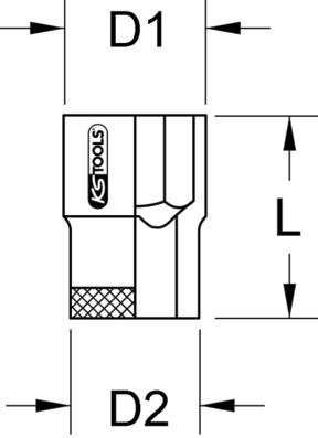 KS TOOLS Muciņatslēga 963.1224